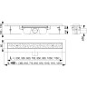 Водоотводящий желоб ALCAPLAST APZ11-650 АНТИВАНДАЛ с решеткой